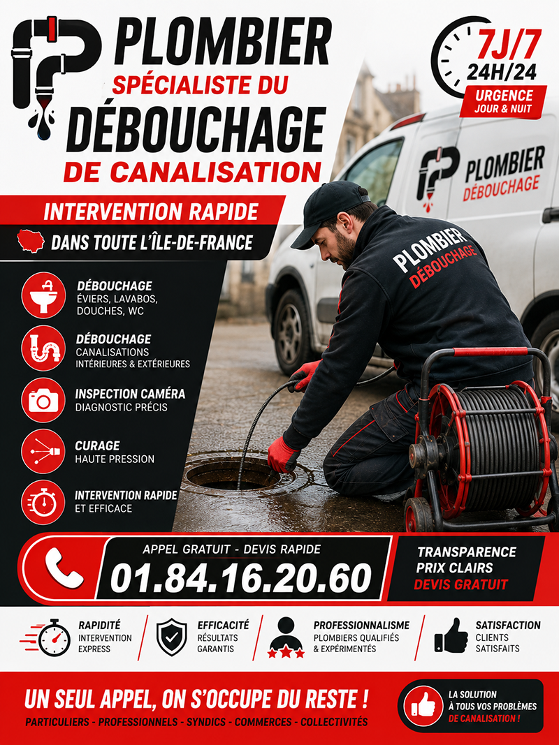 Debouchage de Canalisations Boulogne Billancourt